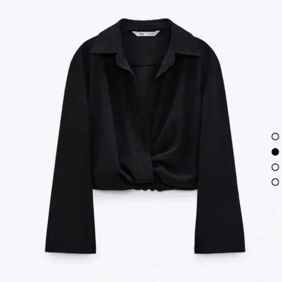 Pull Tunique Court Zara - Kaki Et Noir - Taille 36/38 - Occasion Bon état